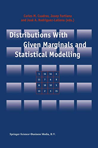 9789048161362: Distributions With Given Marginals and Statistical Modelling