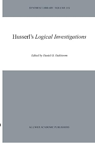 9789048162987: Husserl's Logical Investigations