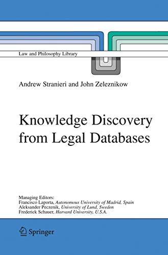 9789048167715: Knowledge Discovery from Legal Databases: 69 (Law and Philosophy Library)