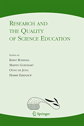 9789048169269: Research and the Quality of Science Education