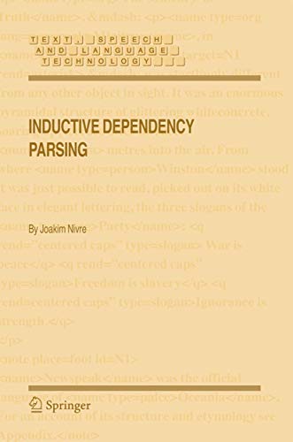 9789048172184: Inductive Dependency Parsing: 34 (Text, Speech and Language Technology, 34)