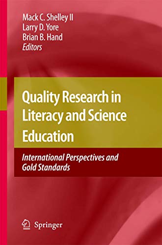 9789048178773: Quality Research in Literacy and Science Education: International Perspectives and Gold Standards