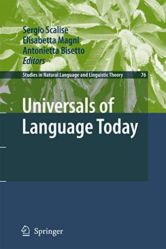 Stock image for Universals of Language Today for sale by Ria Christie Collections