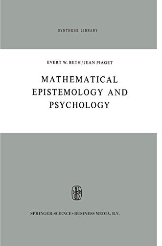 9789048183289: Mathematical Epistemology and Psychology (Synthese Library, 12)