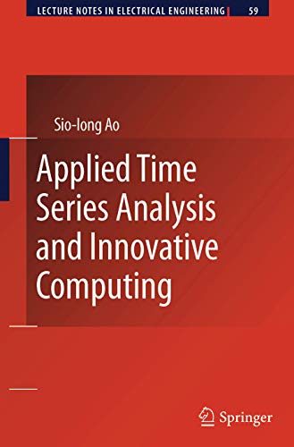 Beispielbild fr Applied Time Series Analysis and Innovative Computing zum Verkauf von Buchpark