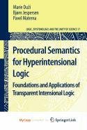 9789048188222: Procedural Semantics for Hyperintensional Logic