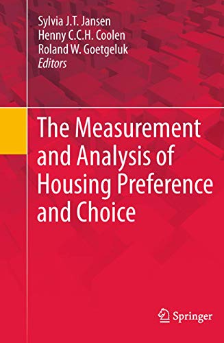 Stock image for The Measurement and Analysis of Housing Preference and Choice for sale by Bright Study Books