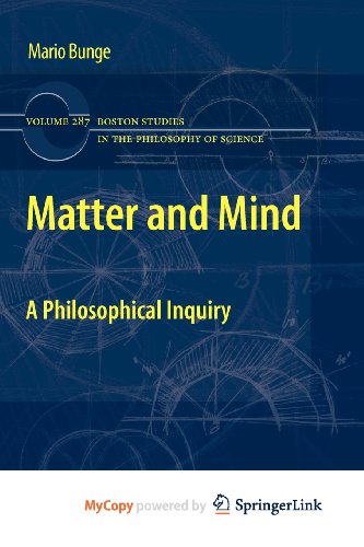 Matter and Mind: A Philosophical Inquiry (9789048192267) by Mario Bunge