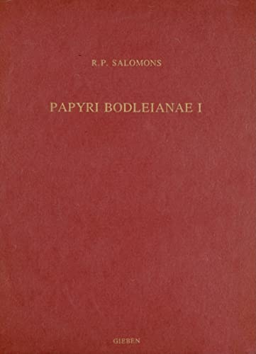 Beispielbild fr Papyri Bodleianae 1 (Studia Amstelodamensia Ad Epigraphicam, Series, 31) zum Verkauf von Books From California