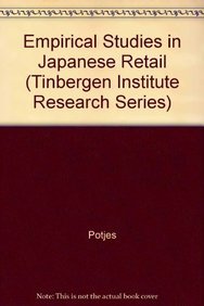 9789051701852: EMPERICAL STUDIES IN JAPANESE RETAILING