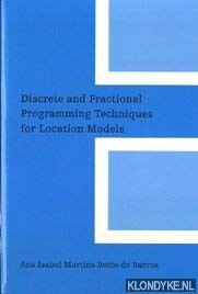 Beispielbild fr Discrete and fractional programming techniques for location models. zum Verkauf von Kloof Booksellers & Scientia Verlag