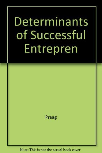 Beispielbild fr Determinants of successful entrepreneurship.01 zum Verkauf von Kloof Booksellers & Scientia Verlag