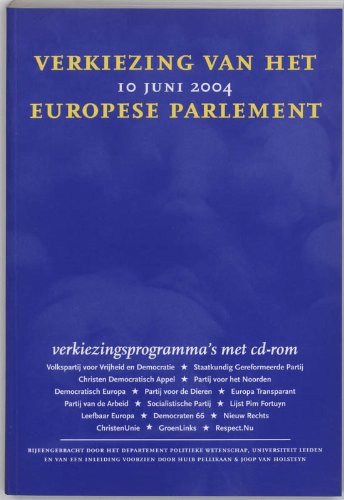 9789051707960: Verkiezing van het Europese parlement 10 juni 2004