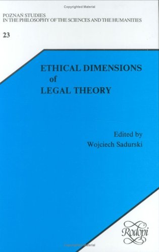 Stock image for Ethical dimensions of legal theory. for sale by Kloof Booksellers & Scientia Verlag