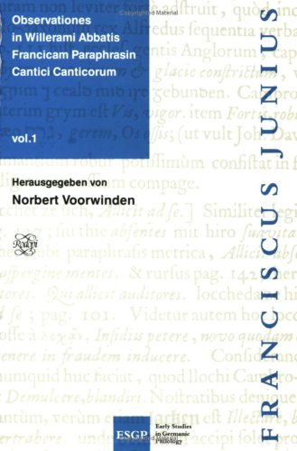 Beispielbild fr Observationes in Willerami Abbatis Francicam Paraphrasin Cantici Canticorum. Hrsg. von Norbert Voorwinden. zum Verkauf von Antiquariat Dr. Rainer Minx, Bcherstadt