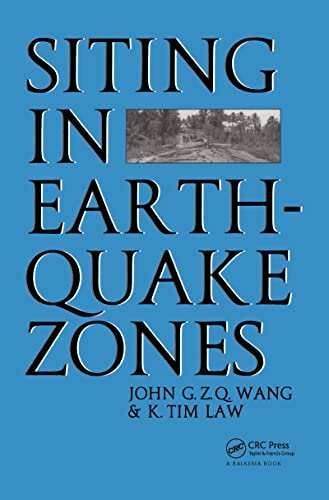 Beispielbild fr SITING IN EARTHQUAKE ZONES. zum Verkauf von Cambridge Rare Books