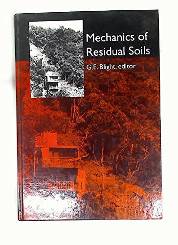 Stock image for Mechanics of Residual Soils for sale by Books Puddle