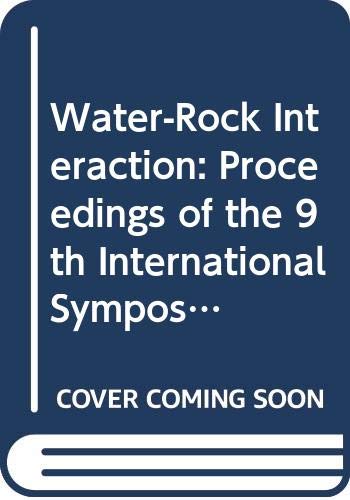 Stock image for Water Rock Interaction Proceedings 9th for sale by HPB-Red