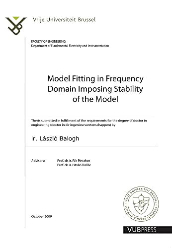 9789054876489: Model Fitting in Frequency Domain Imposing Stability of the Model