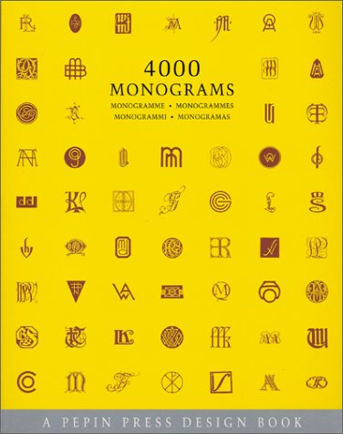 Beispielbild fr 4000 Monograms. 4000 Monogramme (Pepin Press Design Books) zum Verkauf von medimops