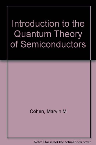 9789056996413: Introduction to the Quantum Theory of Semiconductors