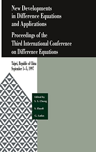 9789056996697: New Developments in Difference Equations and Applications: Proceedings of the Third International Conference on Difference Equations