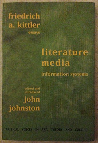 Beispielbild fr Literature, Media, Information Systems (Critical Voices) zum Verkauf von WorldofBooks