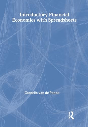 Panne, C: Introductory Financial Economics with Spreadsheets