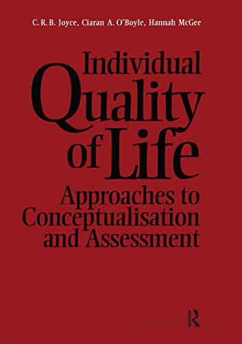 Stock image for Individual Quality of Life: Approaches to Conceptualism and Assessment for sale by Revaluation Books
