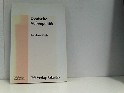 9789057080029: Deutsche Aussenpolitik (Politologische Studienbcher)