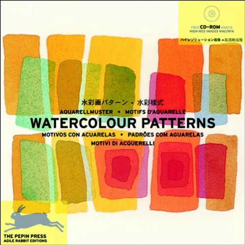9789057680762: Watercolour pattern. Ediz. multilingue. Con CD-ROM: Edition en huit langues franais-anglais-allemand-espagnol-portugais-italien-chinois-japonais (Patterns & design collections)