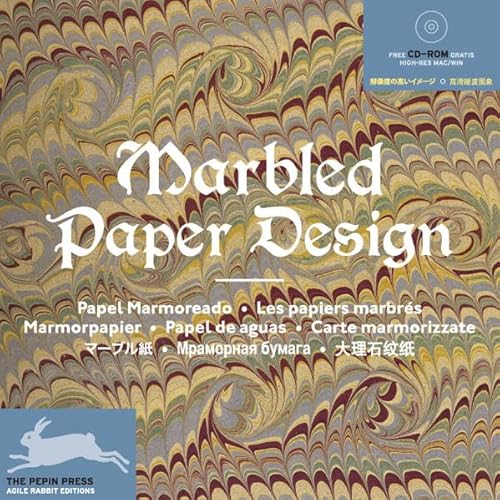 Stock image for Marbled paper design (Ediz. multilingue con cd-rom) for sale by Librerie Dedalus e Minotauro