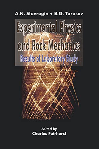 Imagen de archivo de Experimental Physics and Rock Mechanics a la venta por Blackwell's