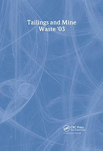 Tailing & Mine Waste 2003 - Symposium Editors [Editor]