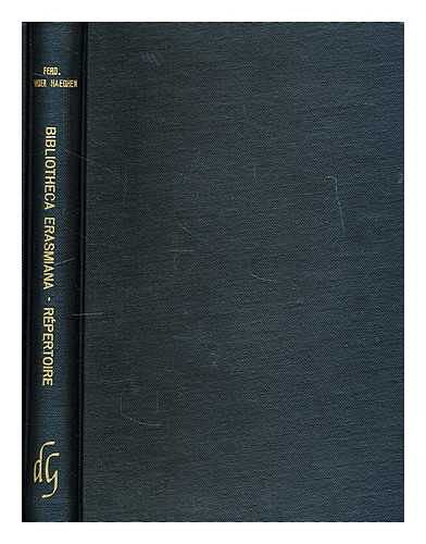 Beispielbild fr Bibliotheca Erasmiana: Repertoire Des Oeuvres D'Erasme zum Verkauf von Munster & Company LLC, ABAA/ILAB
