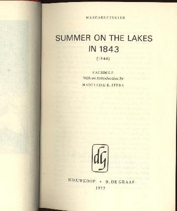 Summer on the Lakes in 1843 (Women on the Move) (9789060043028) by Margaret, Fuller