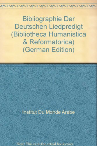 Stock image for Bibliographie der deutschen Liedpredigt. for sale by Antiquariaat Schot