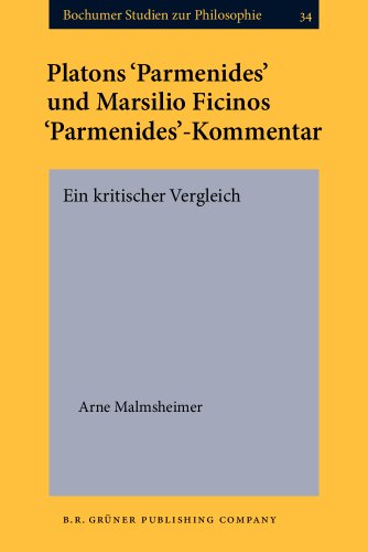 9789060323632: Platons `Parmenides' und Marsilio Ficinos `Parmenides'-Kommentar (Bochumer Studien zur Philosophie) (German Edition)