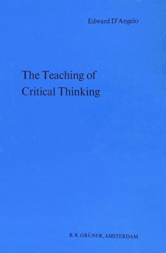 Stock image for The teaching of critical thinking. for sale by Kloof Booksellers & Scientia Verlag