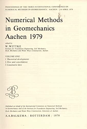 9789061910404: Numerical Meth Geomech 3 4v