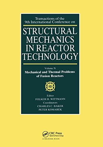 9789061917755: Structural Mechanics in Reactor Technology: Mechanical and Thermal Problems of Fusion Reactors