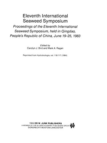 Stock image for 11th International Seaweed Symposium ( Developments in Hydrobiology ) for sale by Aeon Bookstore