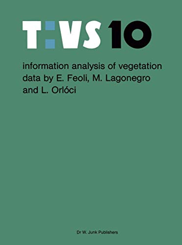 9789061939504: Information analysis of vegetation data (Tasks for Vegetation Science, 10)