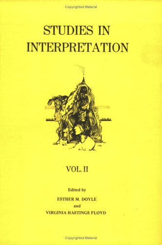 Beispielbild fr Studies in Interpretation: Vol. II zum Verkauf von Yes Books
