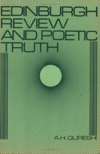 Imagen de archivo de Edinburgh Review and Poetic Truth.(Costerus: New Series, 16) a la venta por Midtown Scholar Bookstore