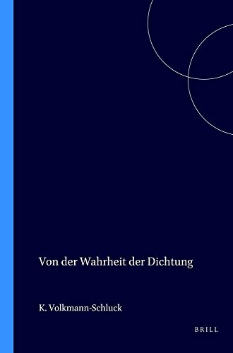 Stock image for Von Der Wahrheit Der Dichtung for sale by ThriftBooks-Dallas