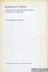 9789062430086: Marsmans 'Verzen': Toetsing van een ergocentrisch interpretatiemodel (Neerlandica traiectina) (Dutch Edition)
