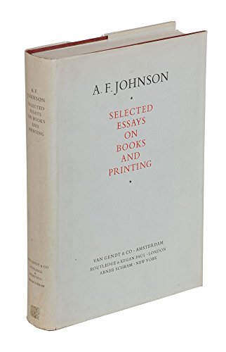 9789063000165: selected-essays-on-books-and-printingselected-essays-on-books-and-printing