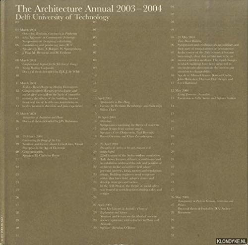 9789064505515: The Architecture Annual: Delft University of Technology