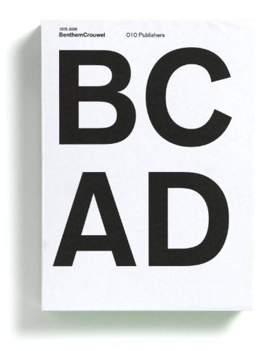 Beispielbild fr BC AD Benthem Crouwel 1979-2009. zum Verkauf von Antiquariaat Berger & De Vries